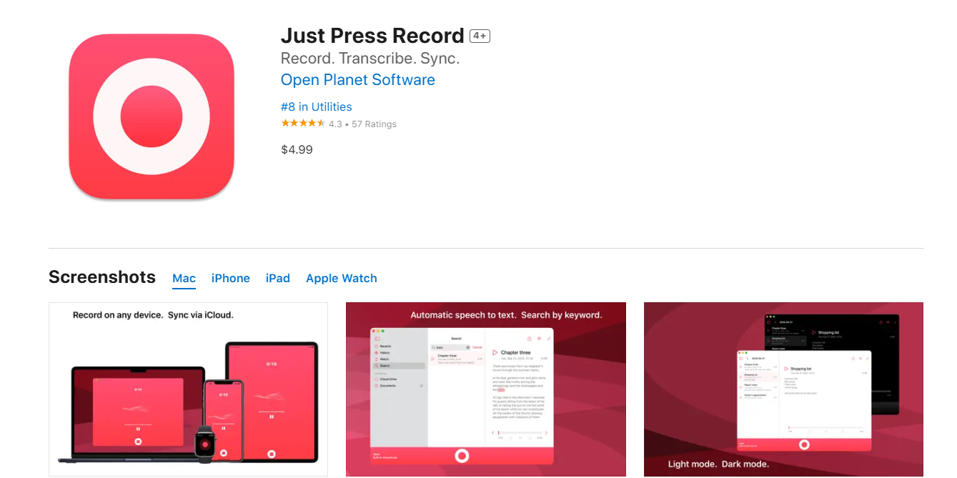 Just Press Record: Best Simple Voice Recording App for iPhone Users